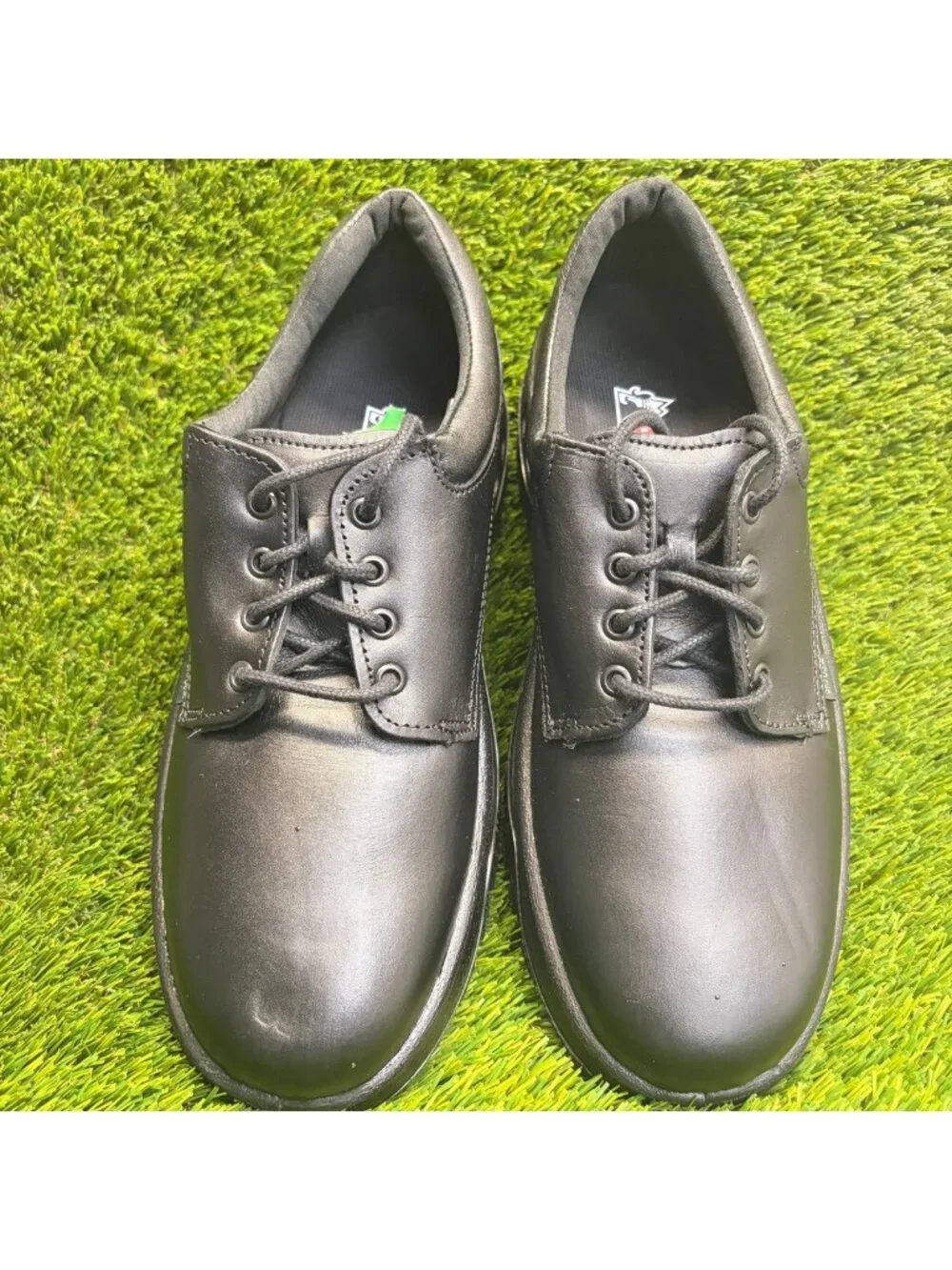 Rocky TMC 5000 Mens Size 10.5 Black Leather Slip-Resistant Oxford Work Shoes